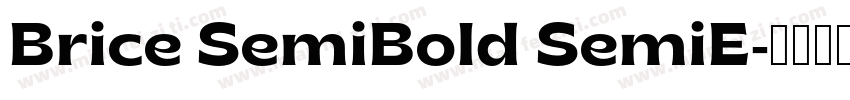 Brice SemiBold SemiE字体转换